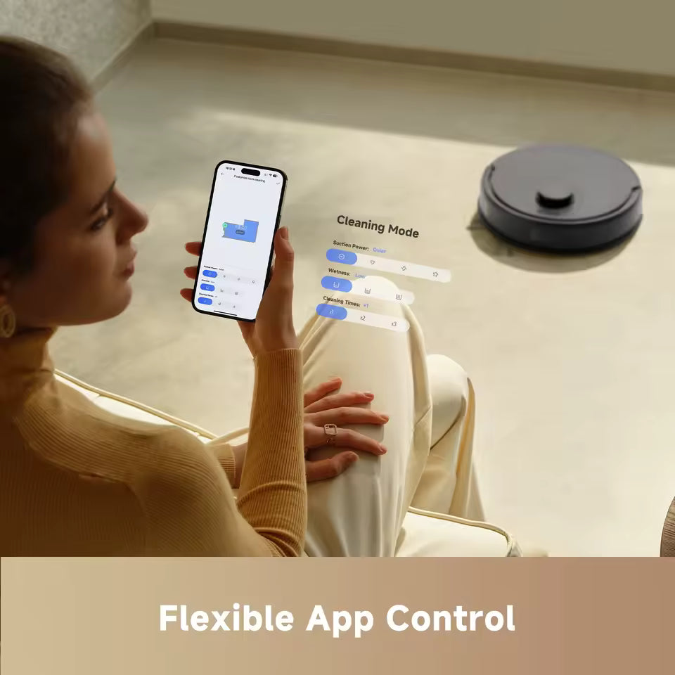 3-in-1 E20 Plus Saug- und Wischroboter – 5.000Pa Power mit Auto-Empty Station