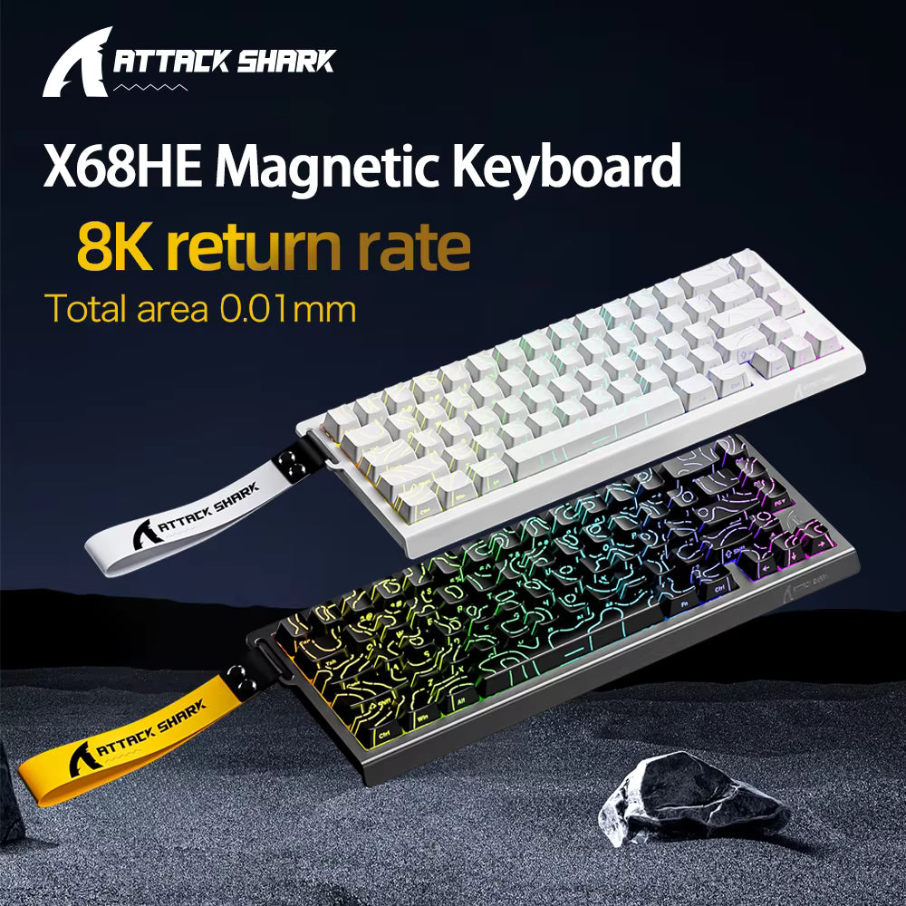 Attack Shark X68 HE Gaming Keyboard – Ultrahohe Geschwindigkeit für Competitive Gaming